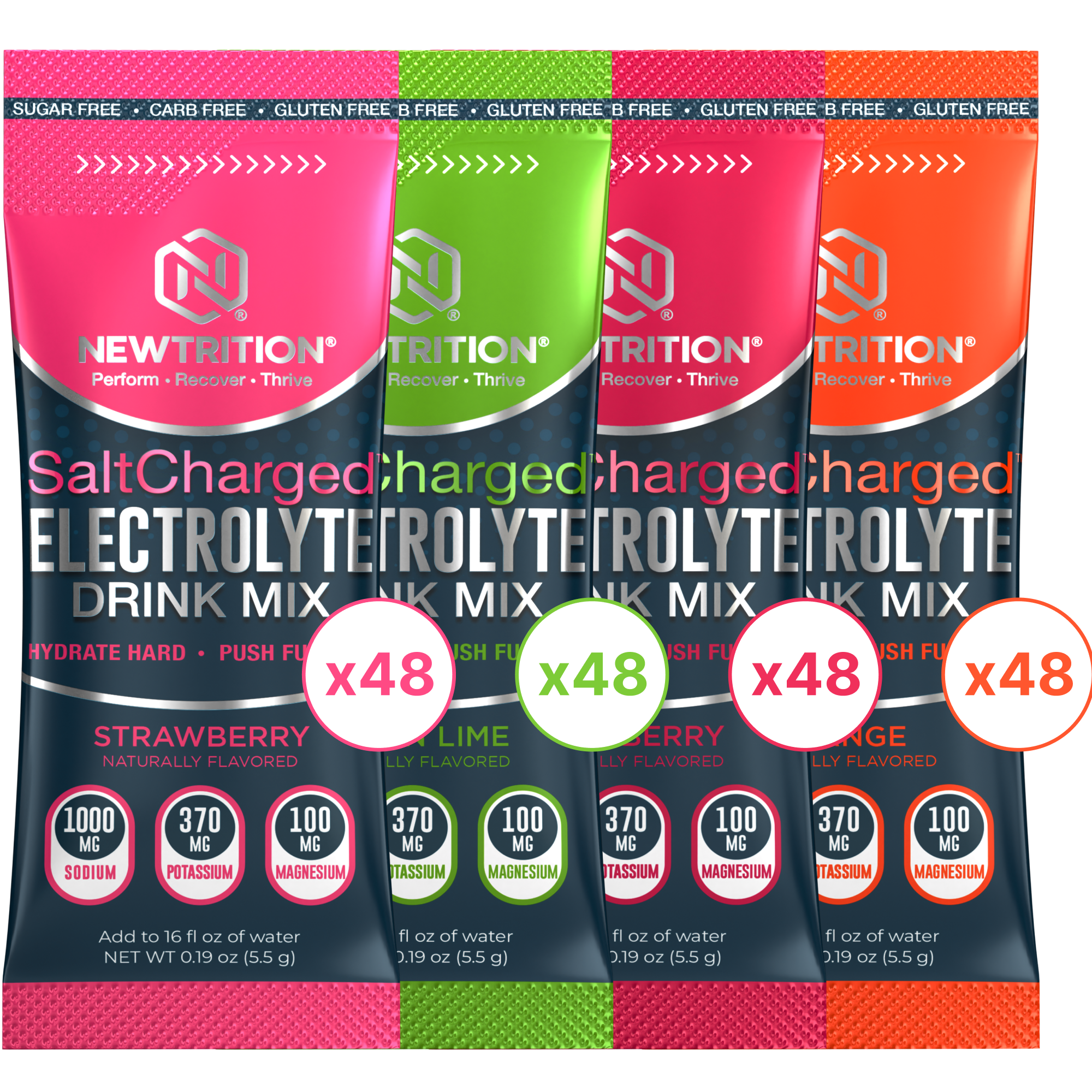 NewTrition® Salt Charged™ Hydration Powder Mega Pack